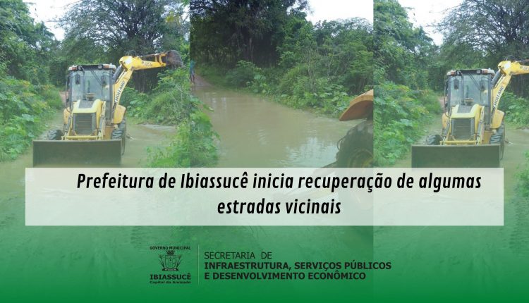 Prefeitura de Ibiassucê inicia recuperação de algumas estradas vicinais
