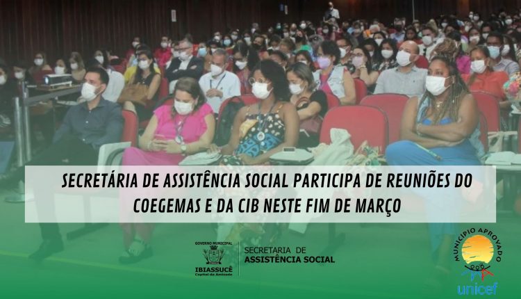 SECRETÁRIA DE ASSISTÊNCIA SOCIAL PARTICIPA DE REUNIÕES DO COEGEMAS E DA CIB NESTE FIM DE MARÇO